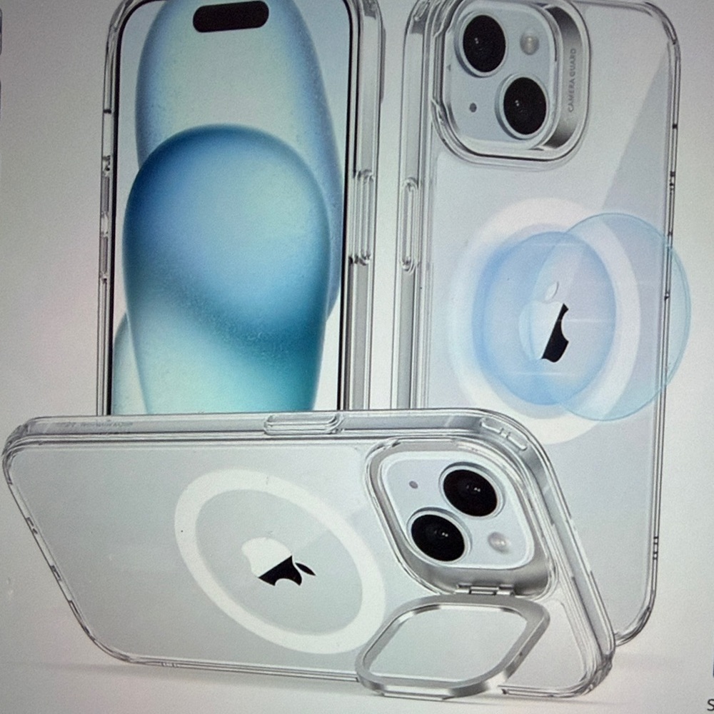 Transparent MagSafe-Compatible Clear Phone Case - Clear